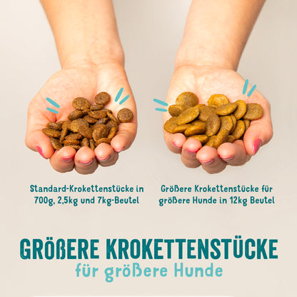 Trockenfutter Hirsch und Freilaufente
