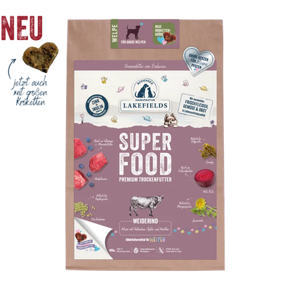 SUPERFOOD Komplettmenü RIND | grosse Welpen