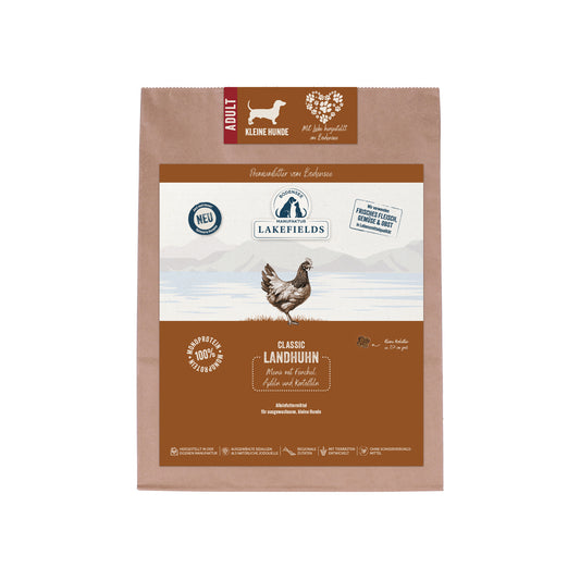 Trockenfutter-Menü HUHN | kleine Hunde