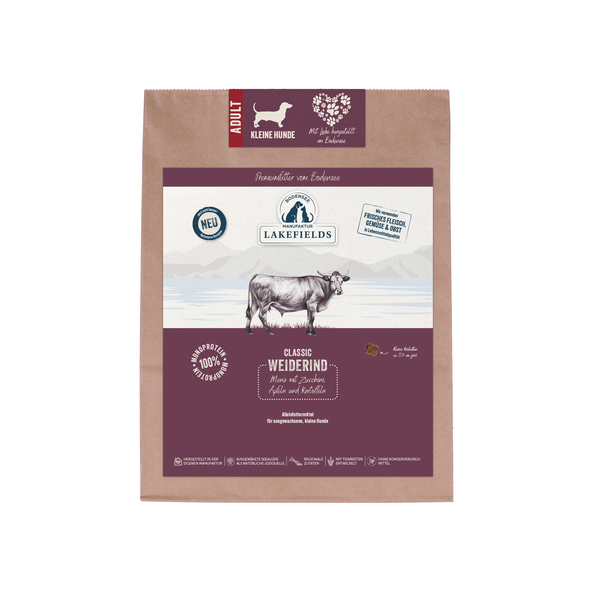Trockenfutter-Menü RIND | kleine Hunde