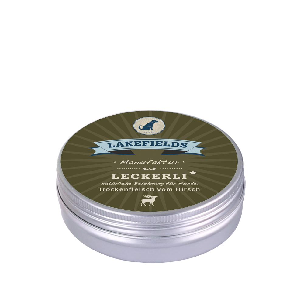 Lakefields Leckerli vom Hirsch 50g Dose