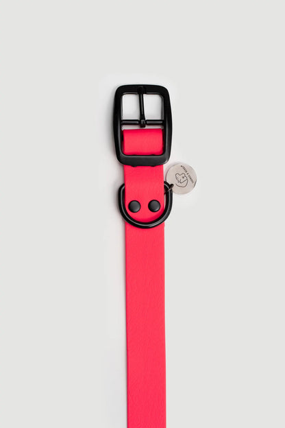 Biothane Hundehalsband pink Detail
