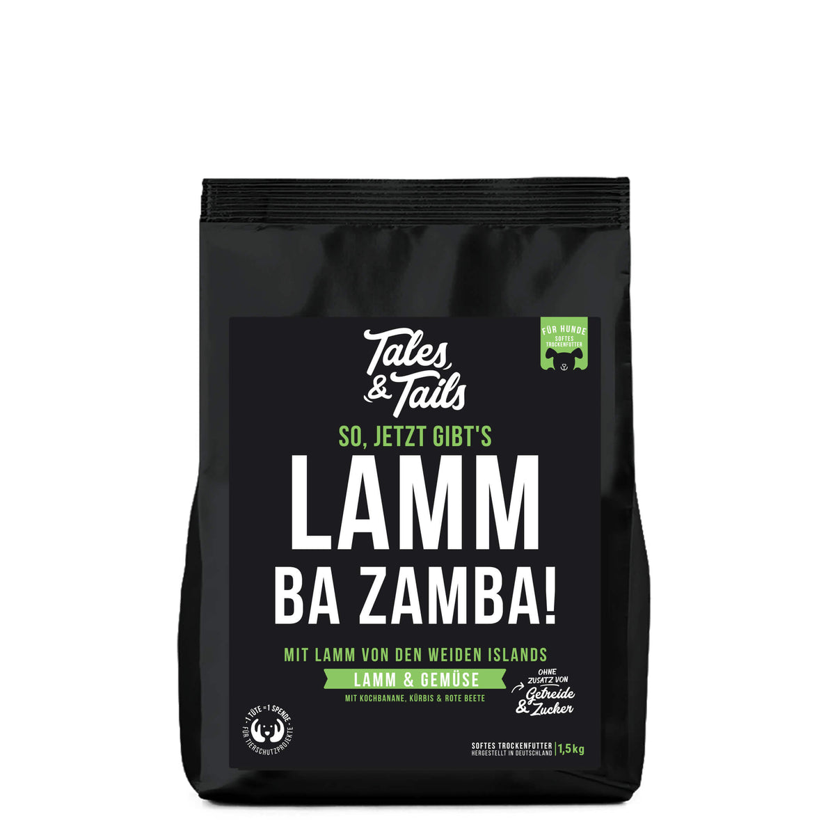 Tales & Tails Trockenfutter Lamm Packung