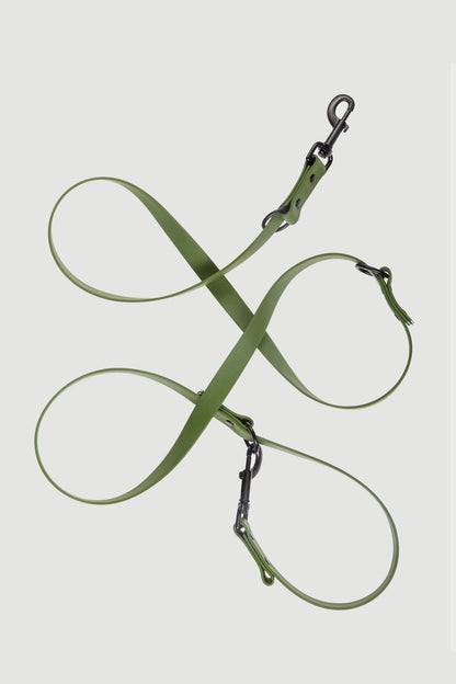 Biothane Set Halsband und Leine in olive von Thomas & Henry Leine